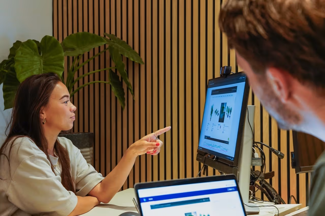 Deelnemer geeft Neurofeedback